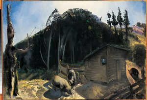 Drie varkens en een berg, c.1922
